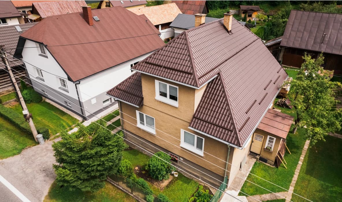 Viac-generačný dom v Liptovskom Hrádku, krytina Iron Click System. Panel (Click), realizácia Zakryto v meste Liptovský Hrádok.