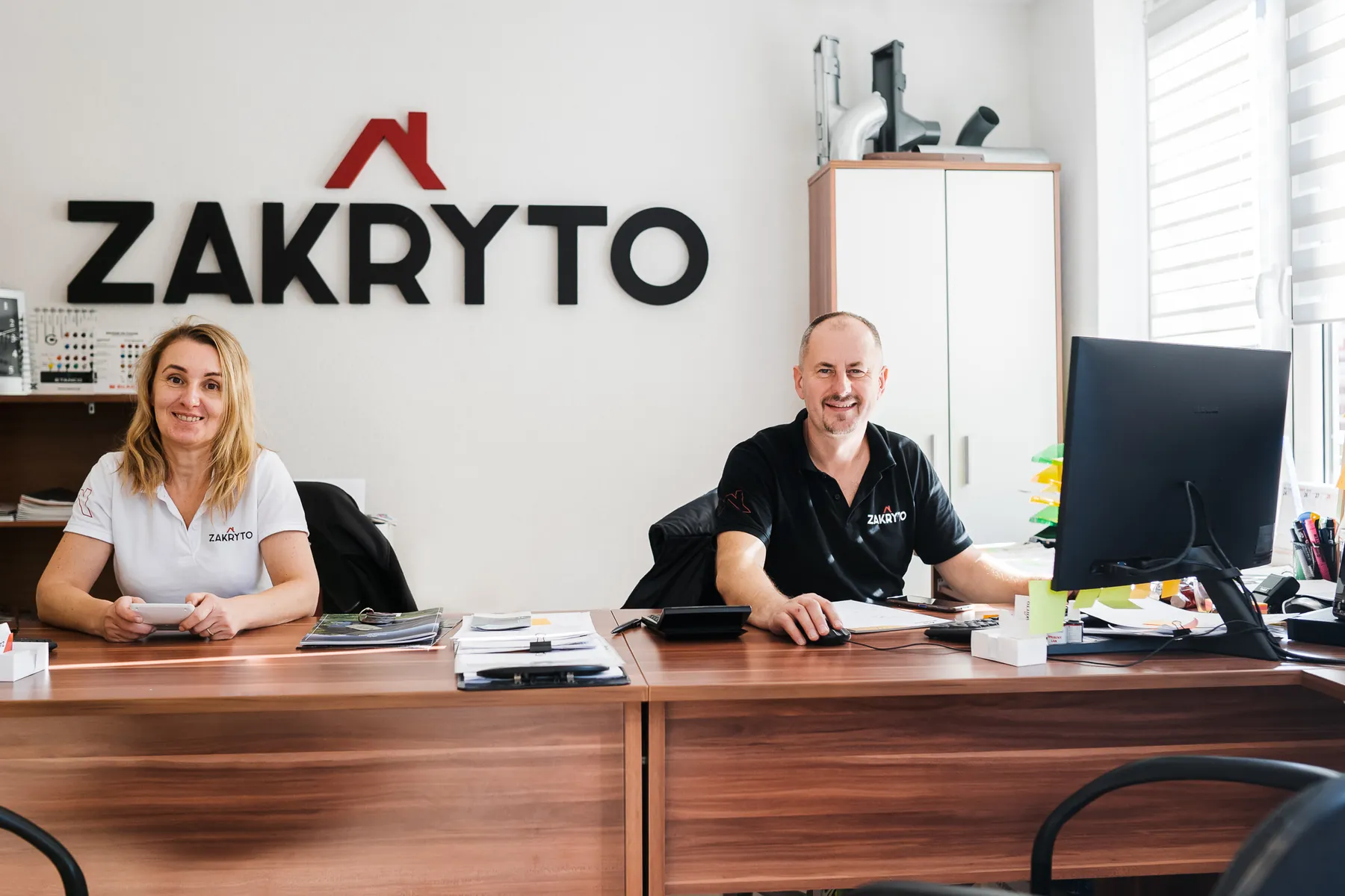 Henrieta a Róbert Žuffoví, majitelia Zakryta, v kancelárii firmy